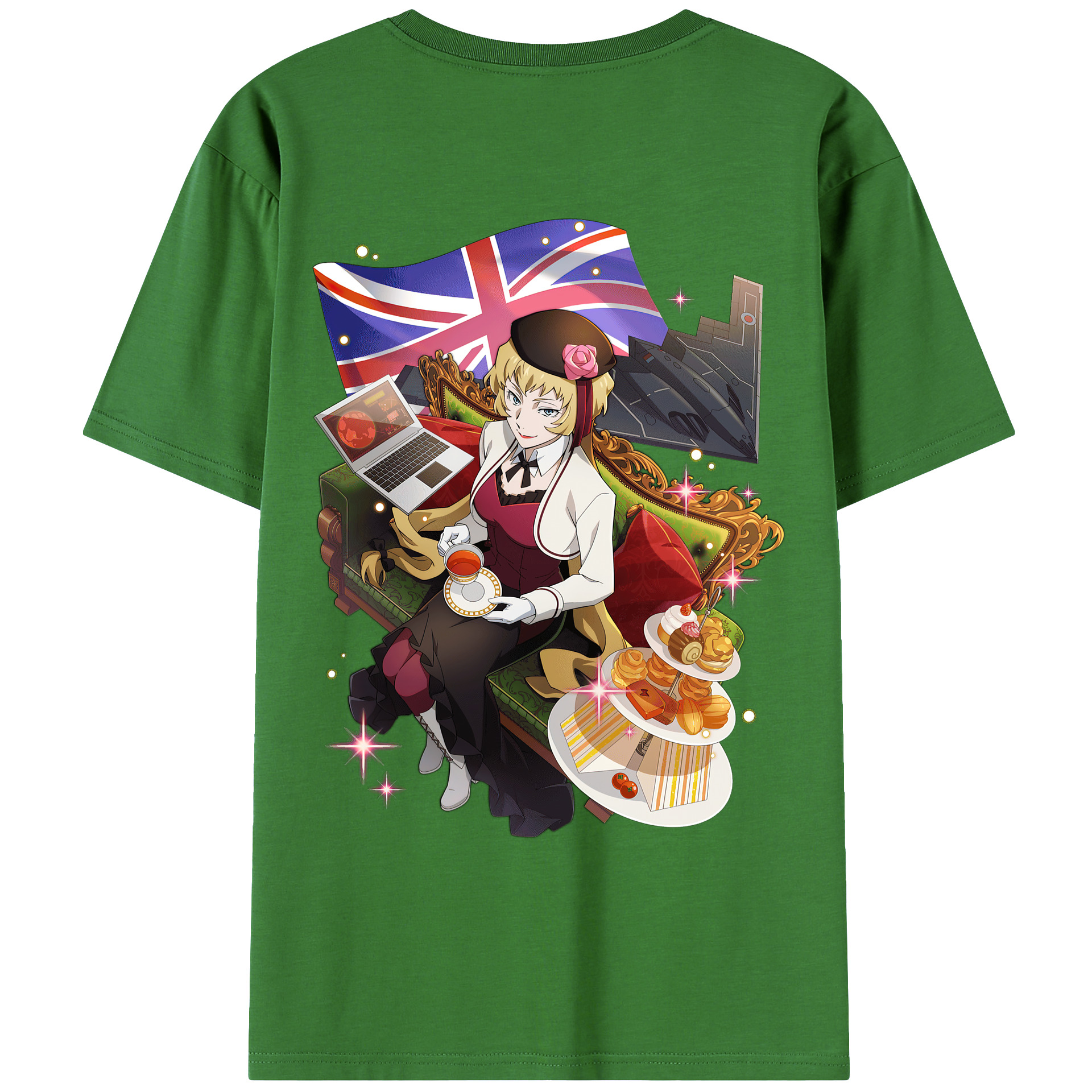 （画像用） 文豪ストレイドッグス Bungo Stray Dogs レディース半袖Tシャツ(バックプリント)